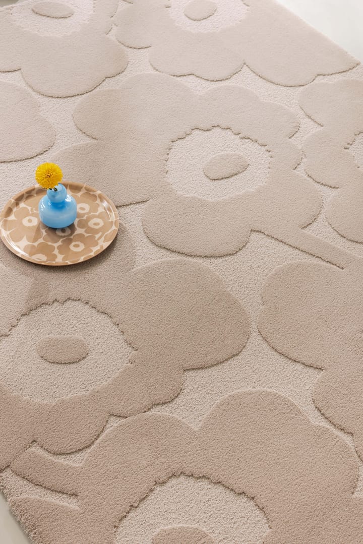 Tapis en laine Unikko, Light Beige, 140x200 cm Marimekko