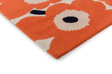 Tapis en laine Unikko - Orange Red, 170x240 cm - Marimekko