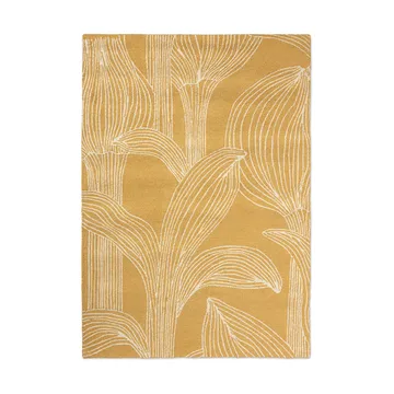 Tapis outdoor Kukat puhkeavat - Straw, 140x200 cm - Marimekko