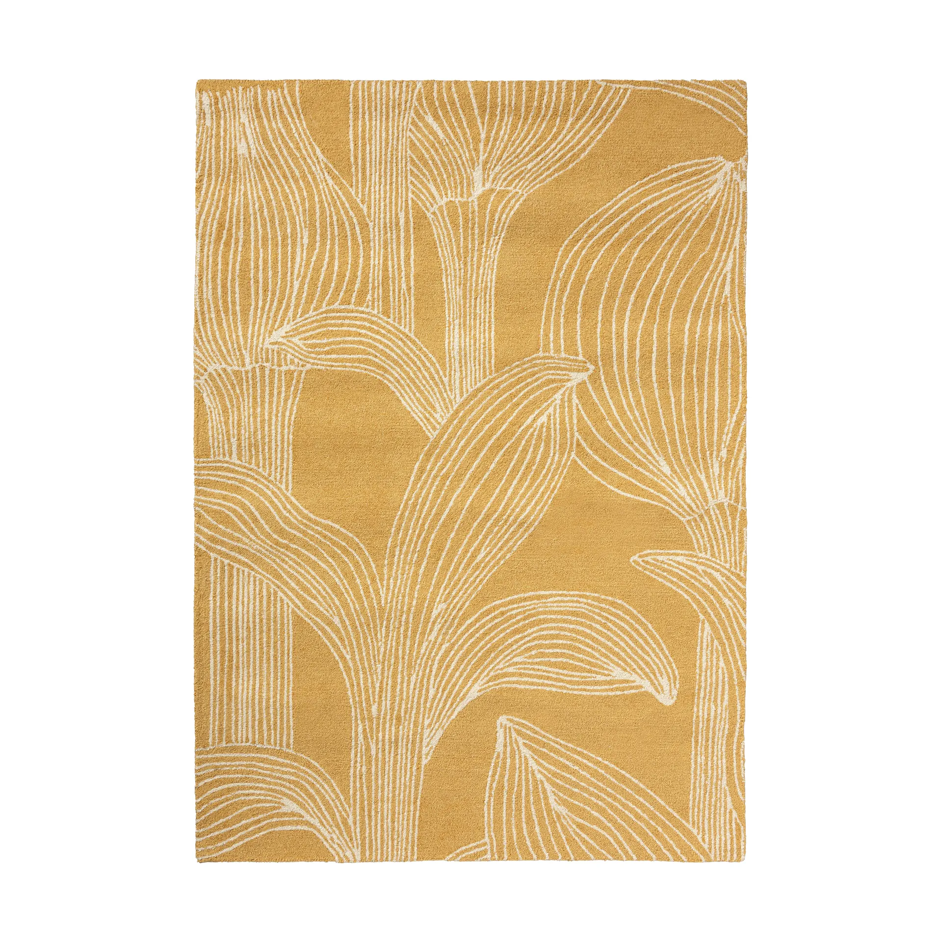 Tapis outdoor Kukat puhkeavat, Straw, 160x230 cm Marimekko