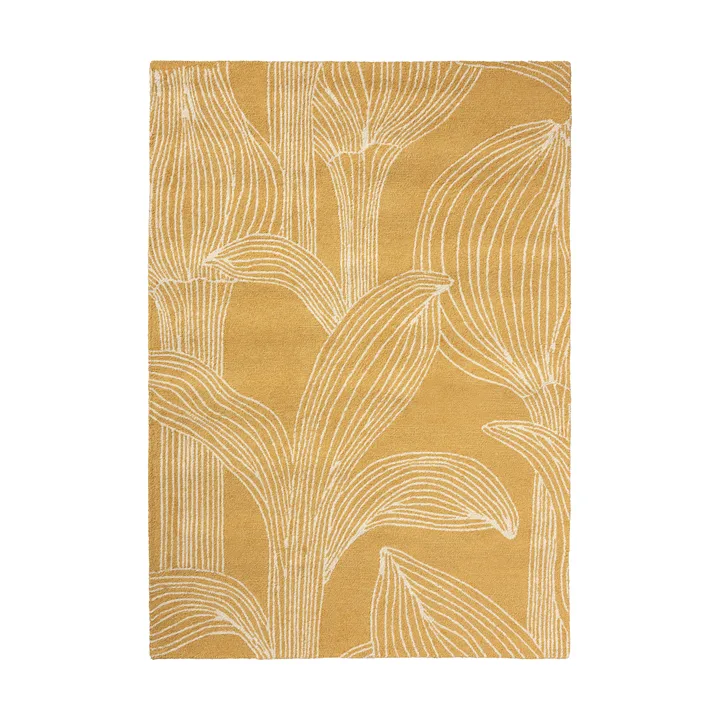 Tapis outdoor Kukat puhkeavat - Straw, 160x230 cm - Marimekko