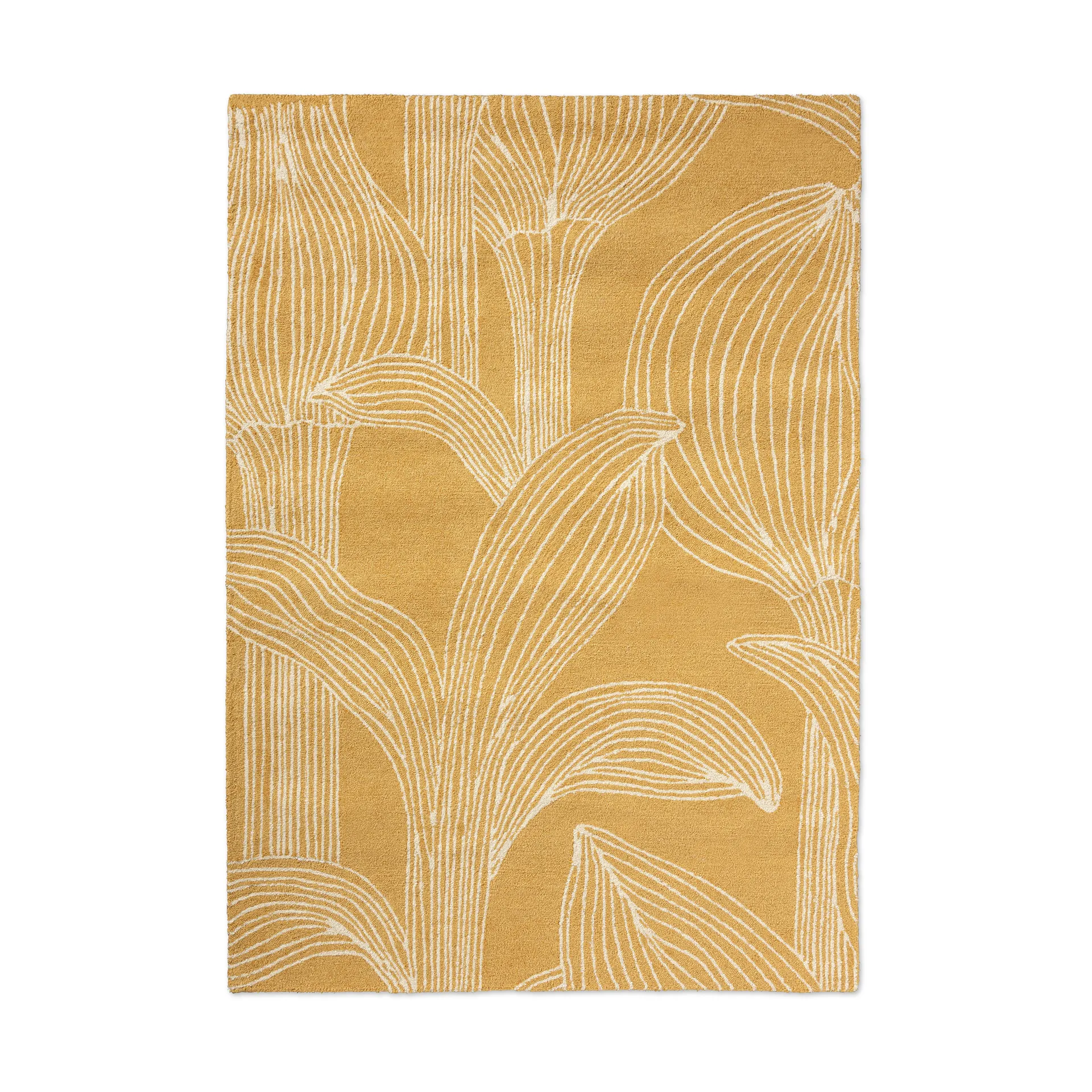 Tapis outdoor Kukat puhkeavat, Straw, 250x350 cm Marimekko