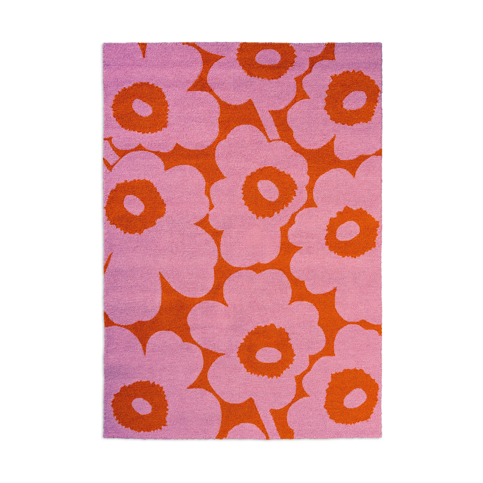 Tapis Unikko outdoor, Pink-orange, 140x200 cm Marimekko