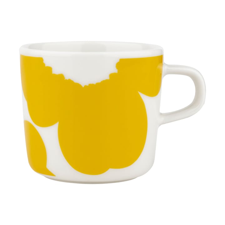 Tasse à café Iso Unikko 20 cl - White-spring yellow - Marimekko