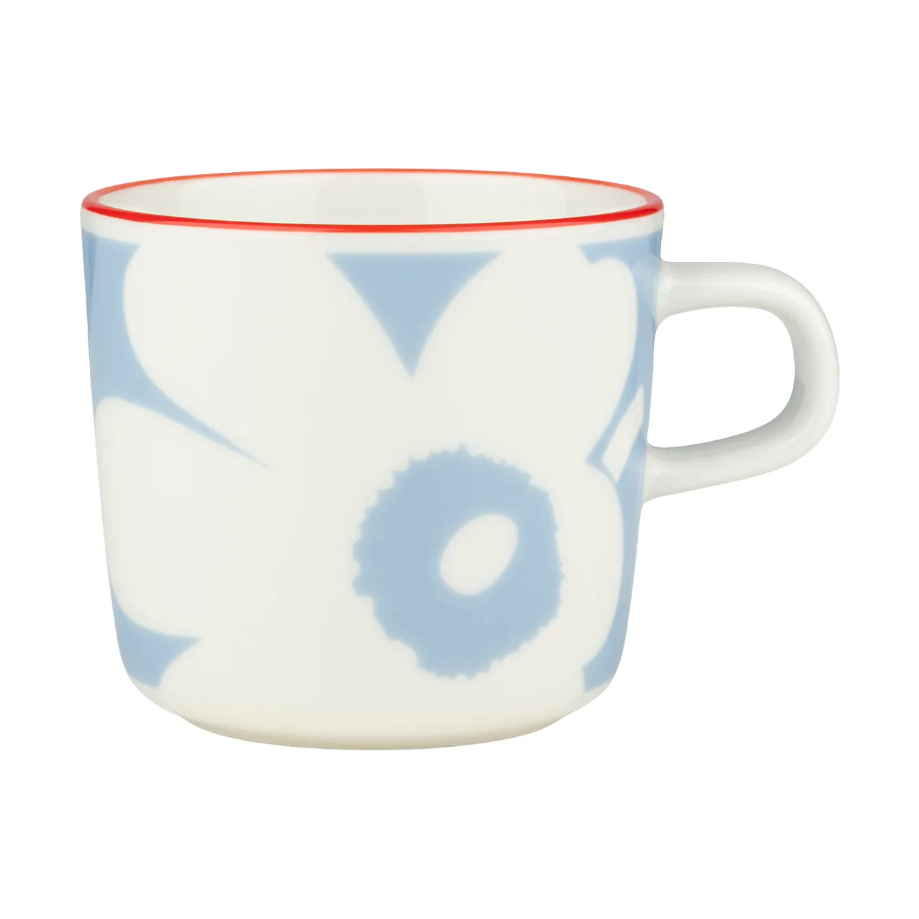 Tasse à café Juhla Unikko 20 cl, White-light blue-orange red Marimekko