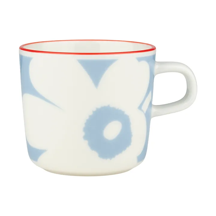 Tasse à café Juhla Unikko 20 cl - White-light blue-orange red - Marimekko