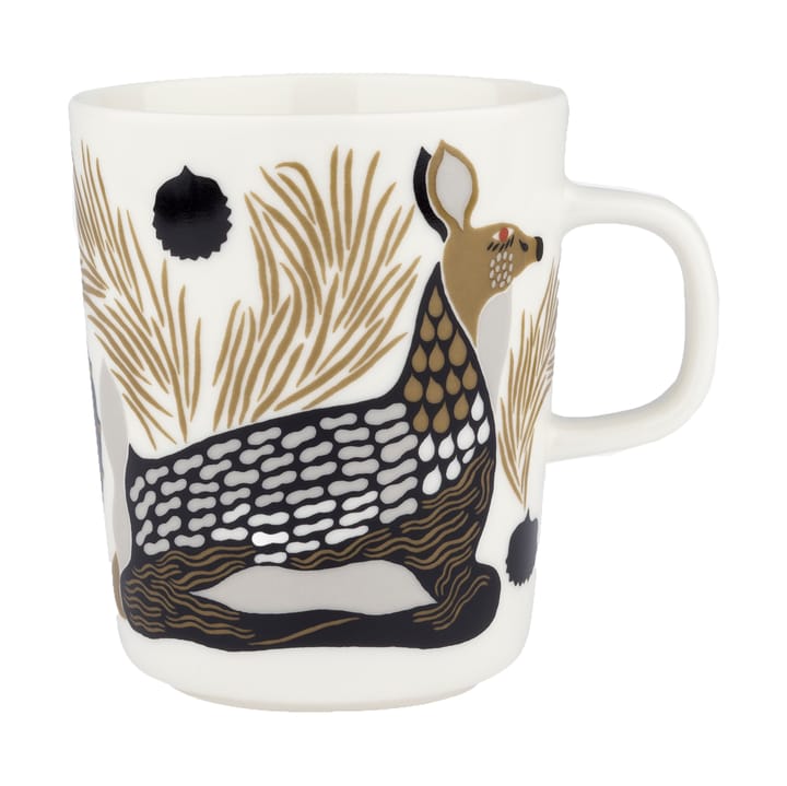 Tasse à café Peura 25 cl - White-coal-mud-light grey - Marimekko