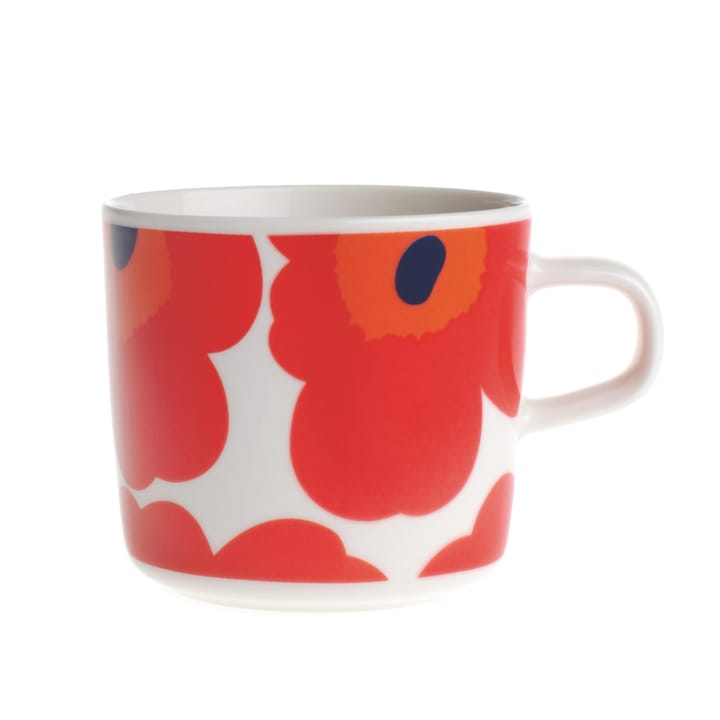 Tasse à café Unikko 20 cl - rouge-blanc - Marimekko