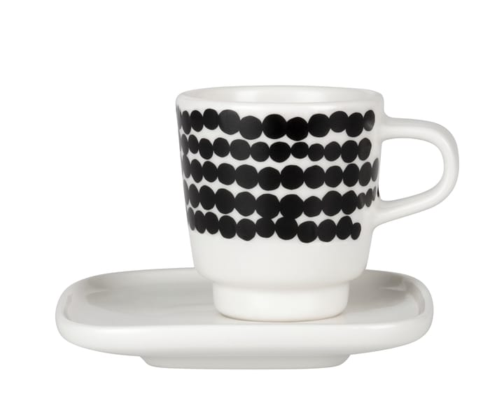 Tasse à expresso Räsymatto - noir-blanc - Marimekko