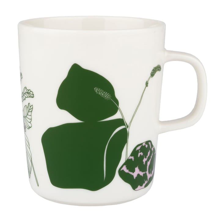 Tasse Elokuun Varjot 25 cl, Blanc-vert-rose Marimekko