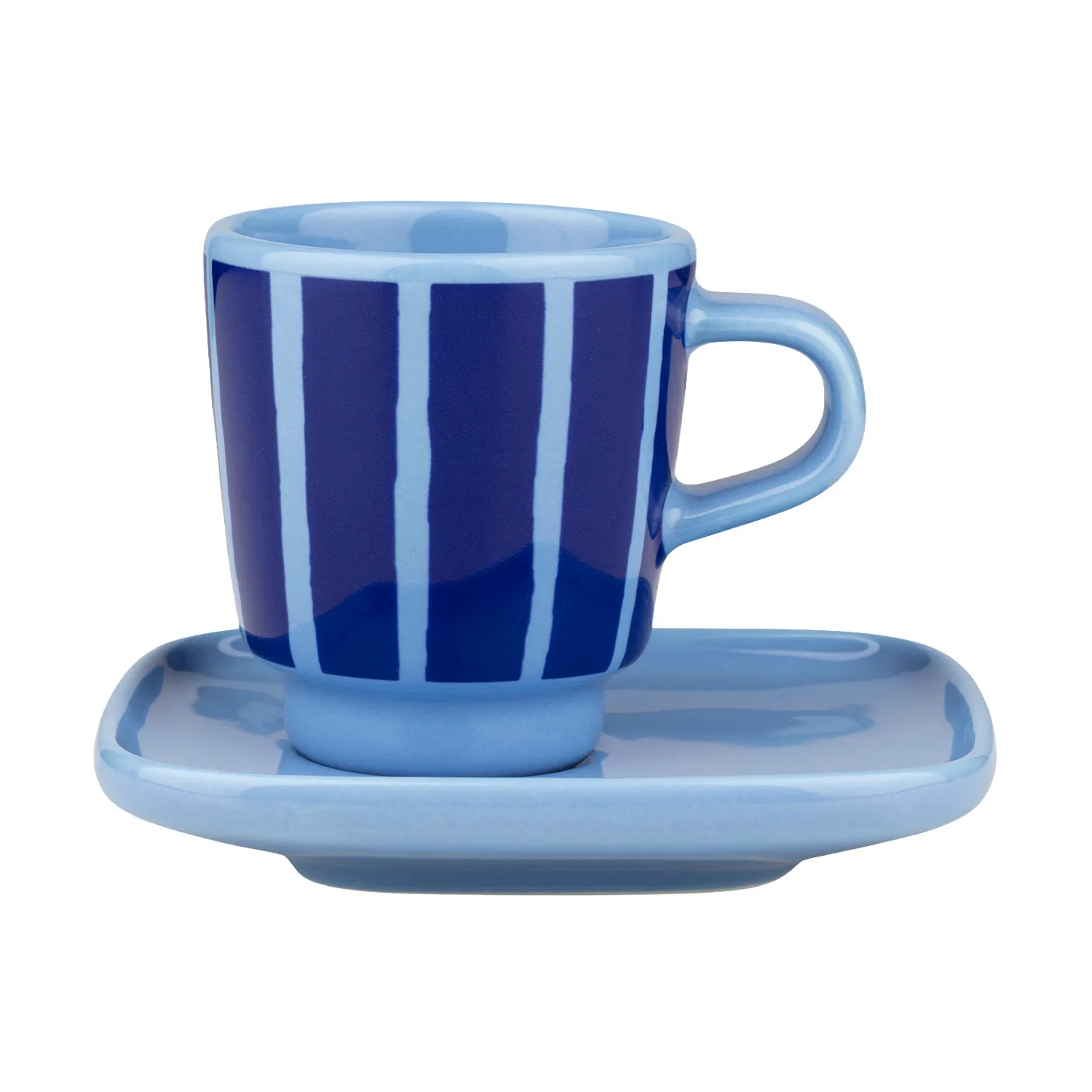 Tasse espresso avec soucoupe Piccolo, Light blue-blue, 5 cl Marimekko