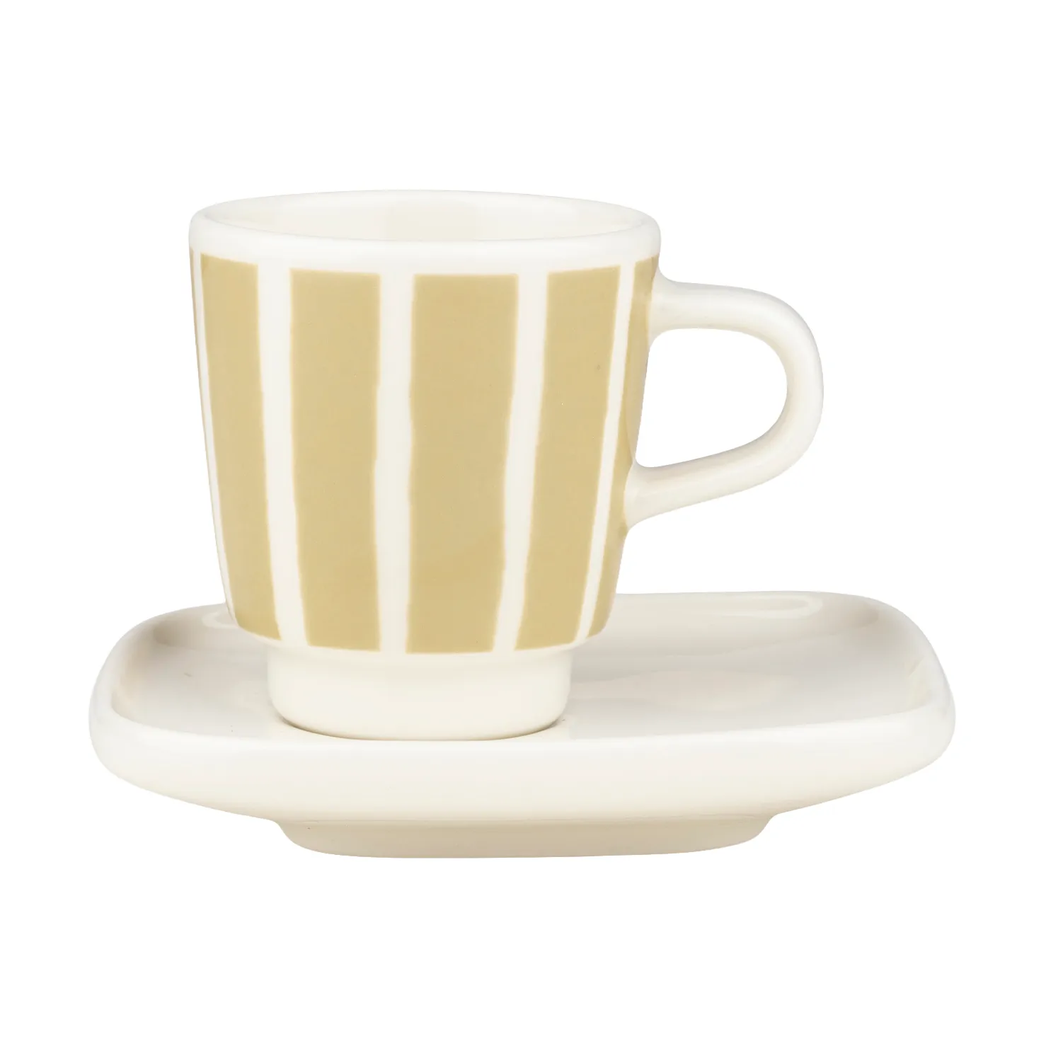 Tasse espresso avec soucoupe Piccolo, White-sand, 5 cl Marimekko