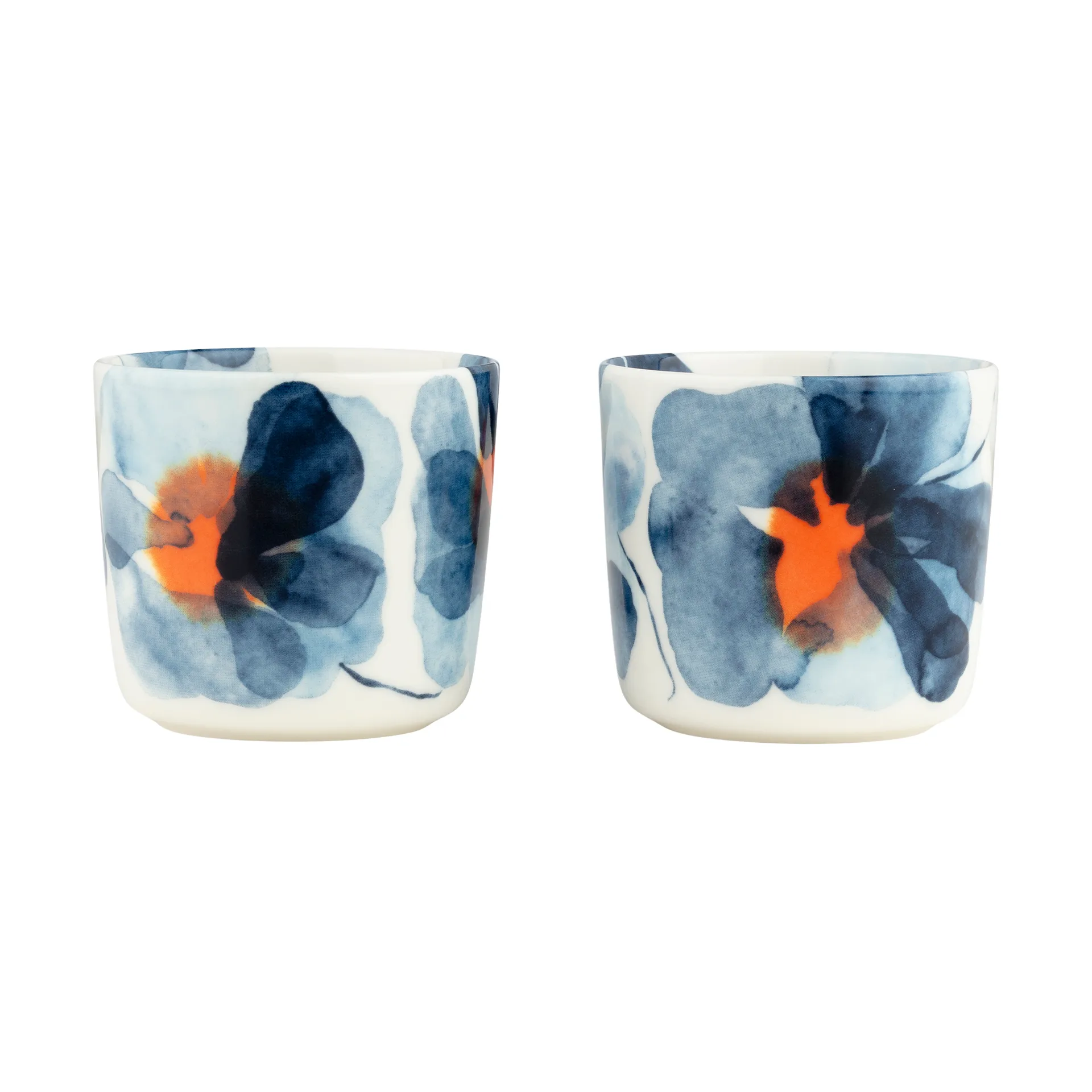 Tasse lot de 2 Valssi, White-blue-orange, 20 cl Marimekko
