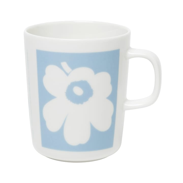 Tasse MM Co-Created fleur 25 cl - Blanc-bleu - Marimekko