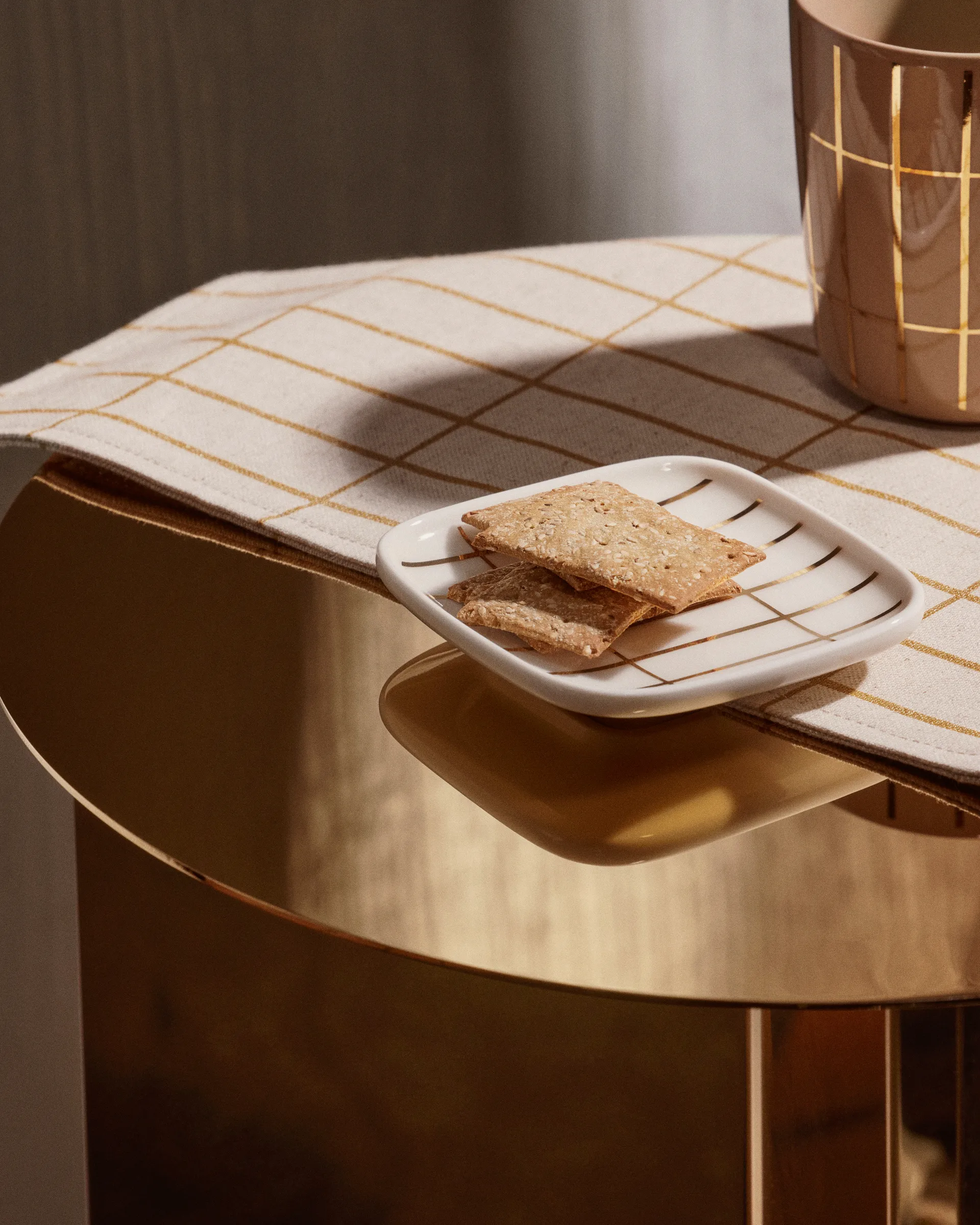 Tasse Tiiliskivi metal 25 cl, Beige-or Marimekko