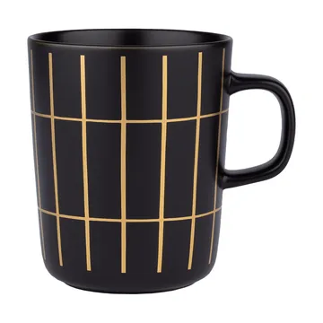 Tasse Tiiliskivi metal 25 cl - Black-gold - Marimekko