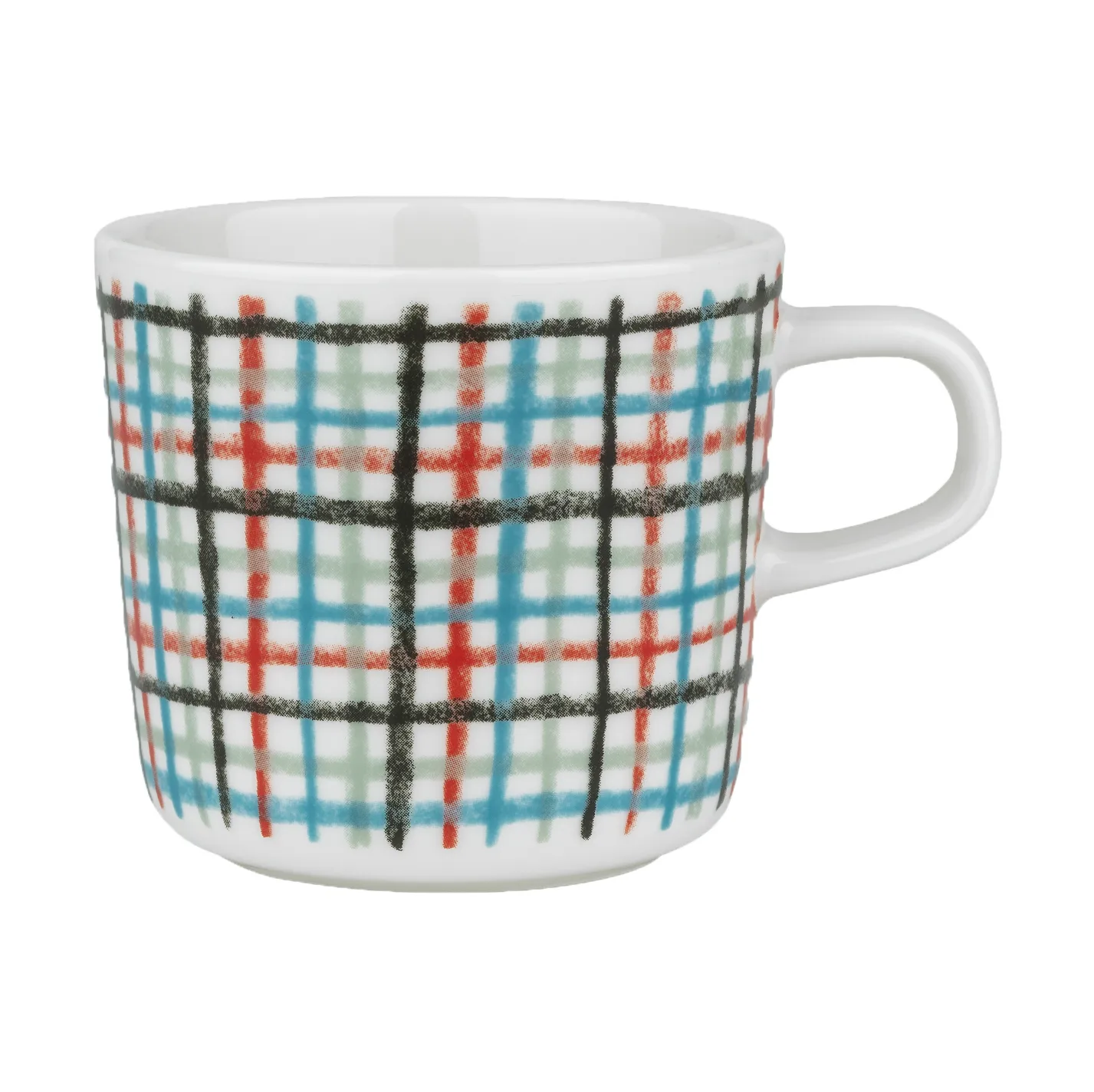 Tasse Urdimbre 2 dl, White-red-sage-petrol blue Marimekko