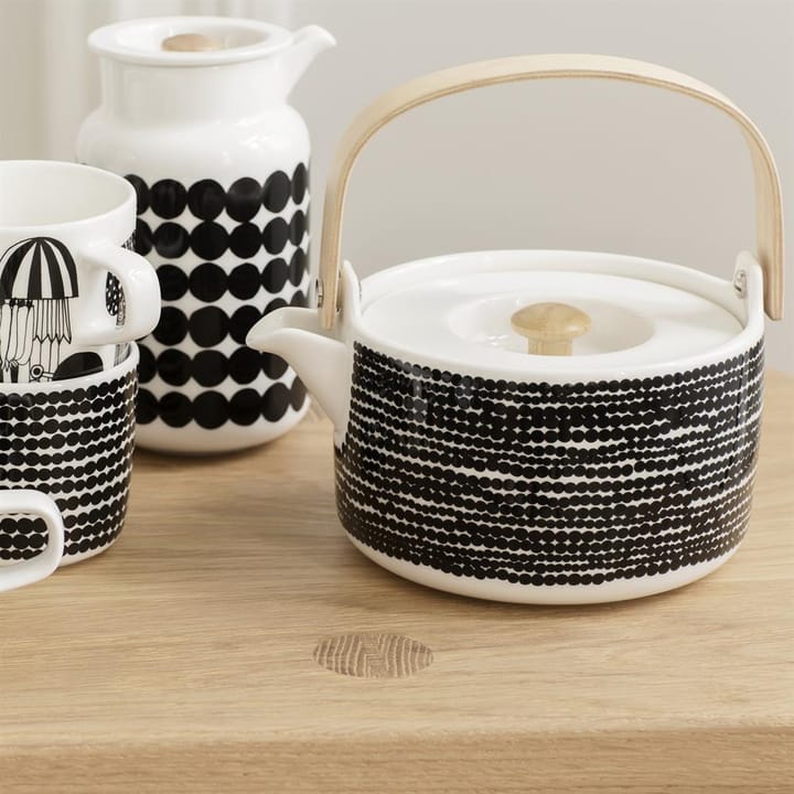 Théière Räsymatto - Noir-blanc - Marimekko