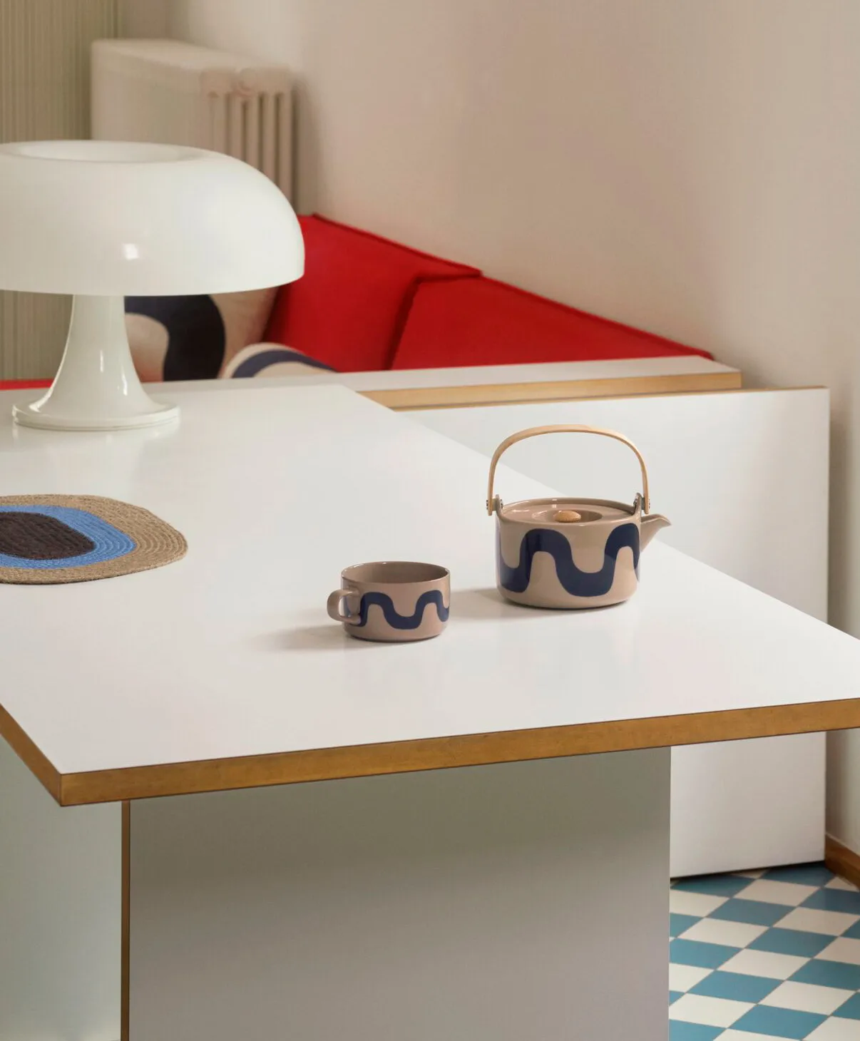 Théière Seireeni 7 dl, Terra-bleu foncé Marimekko