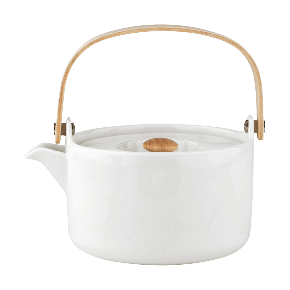 Marimekko Théière Unikko 0,7 l White | Design Scandinave | Théières | Blanc