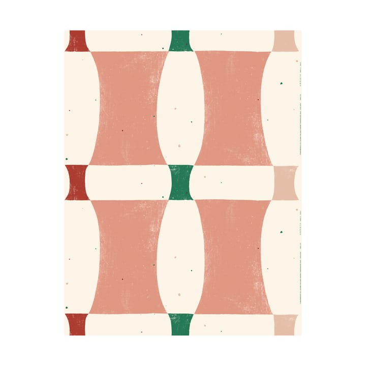 Tissu Atalaya coton - Cotton-peach-red - Marimekko