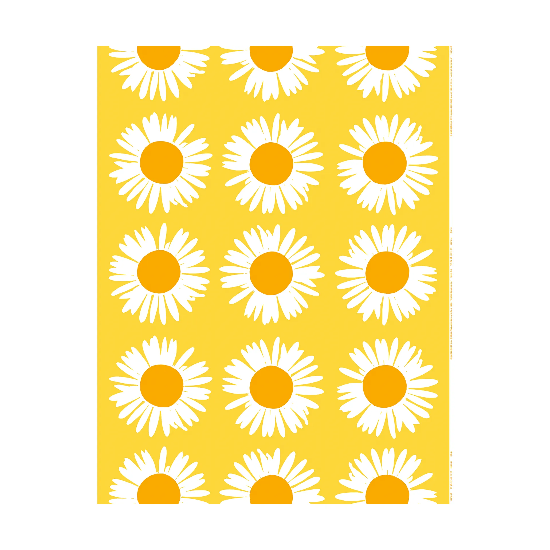 Tissu Auringonkukka, Jaune, lin

 Marimekko