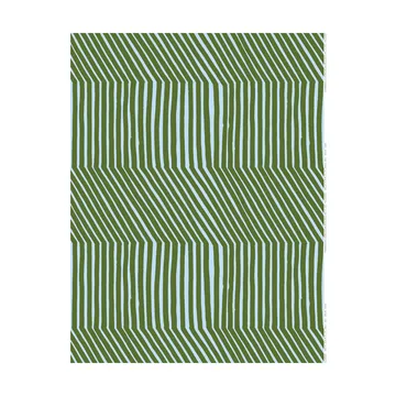 Tissu de coton Kalasääski - Forest green-light blue - Marimekko