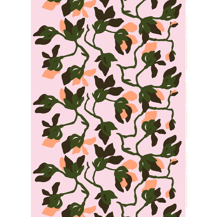 Tissu de coton Mielitty - rose-vert foncé - Marimekko