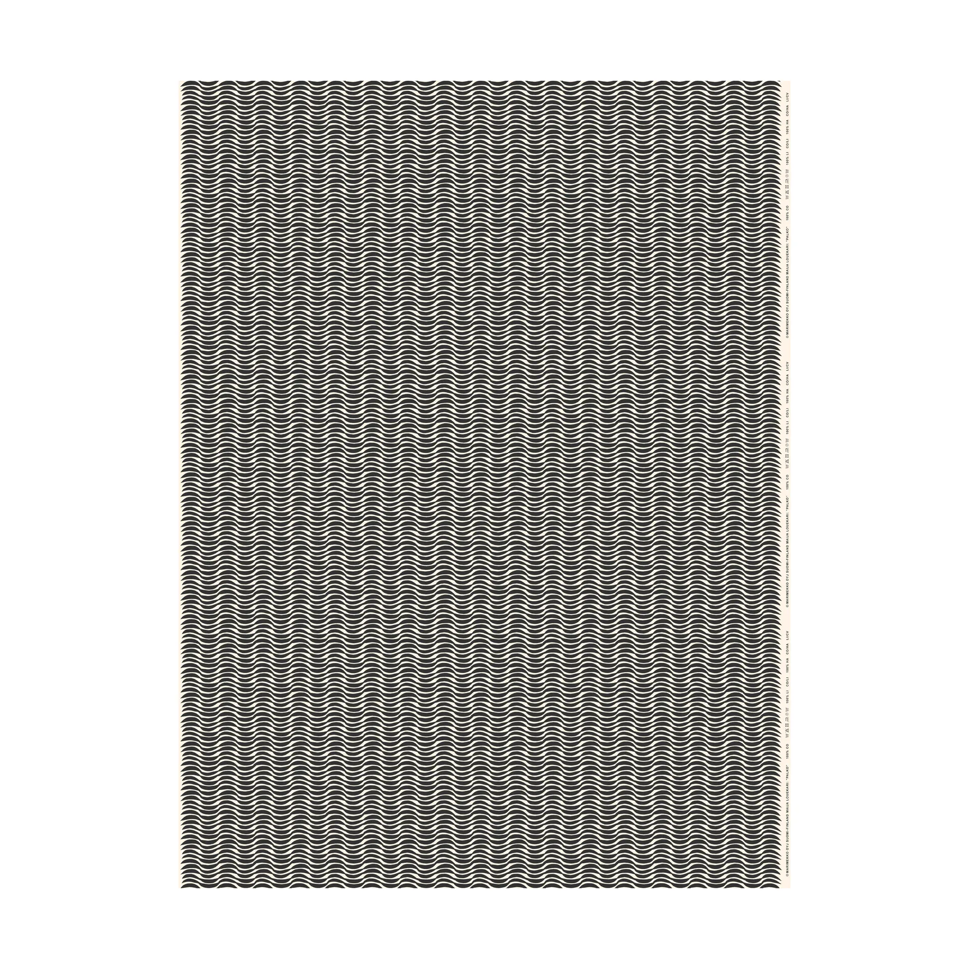 Tissu de coton Palko, Cotton-coal Marimekko