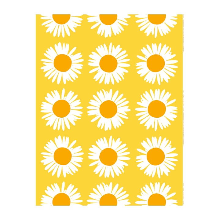 Tissu en coton Auringonkukka - Jaune-blanc - Marimekko