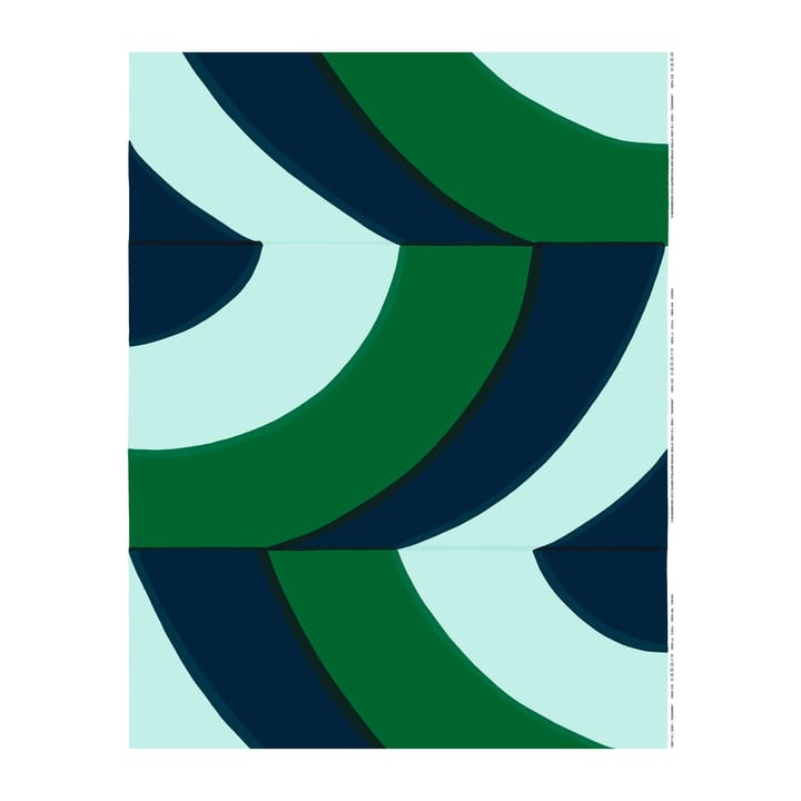 Tissu en coton Savanni - Vert-bleu-menthe - Marimekko