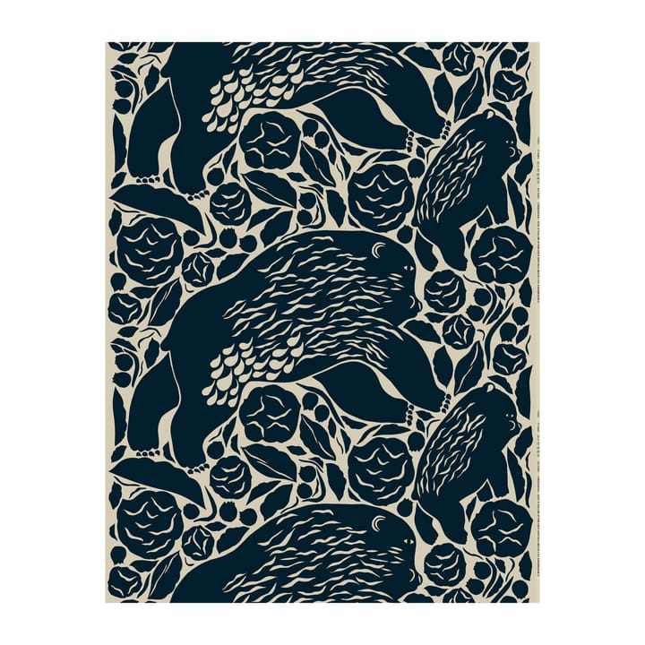 Tissu Karhuemo coton-lin, Bleu foncé Marimekko