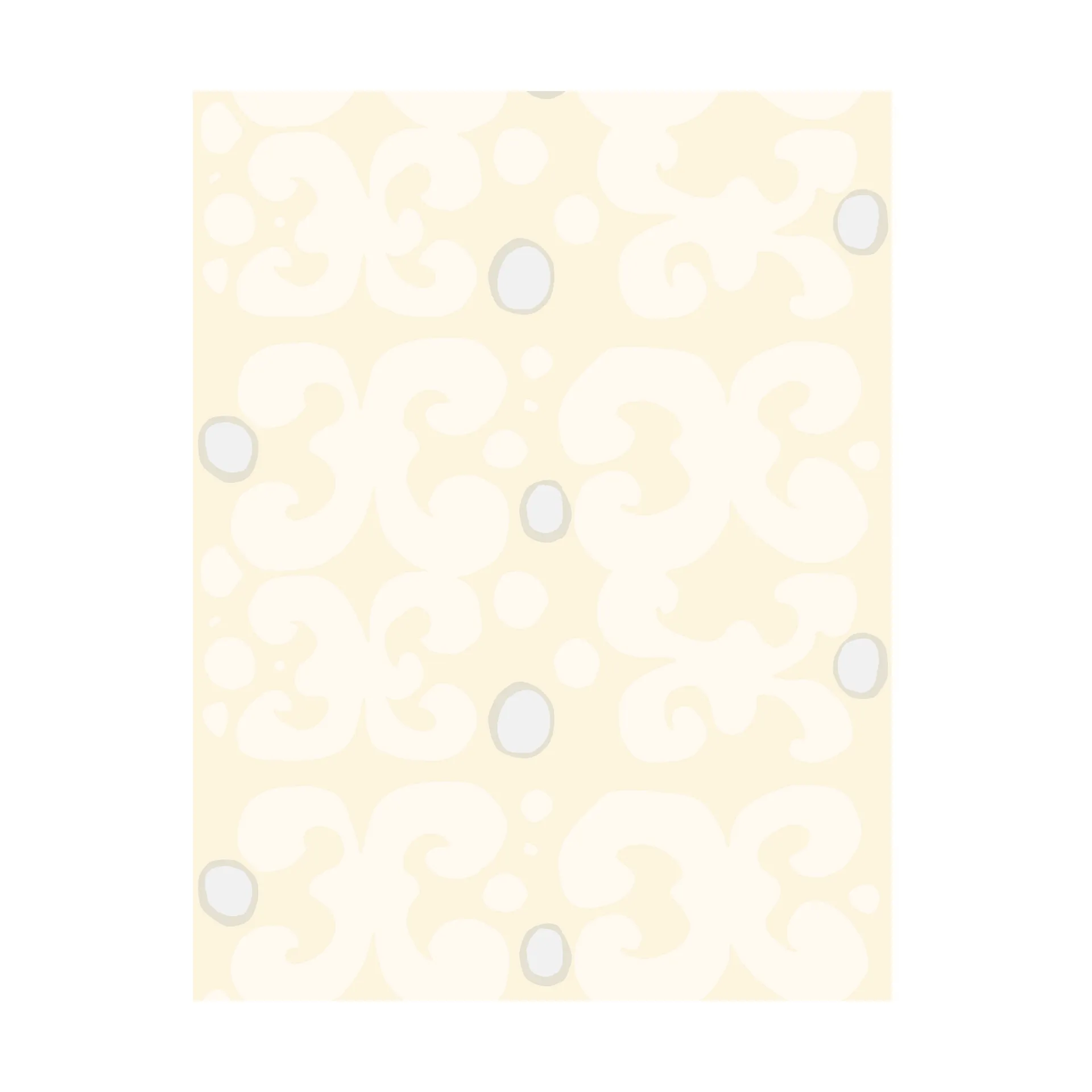 Tissu Keidas, Chalk-natural white-silver grey-sateen Marimekko