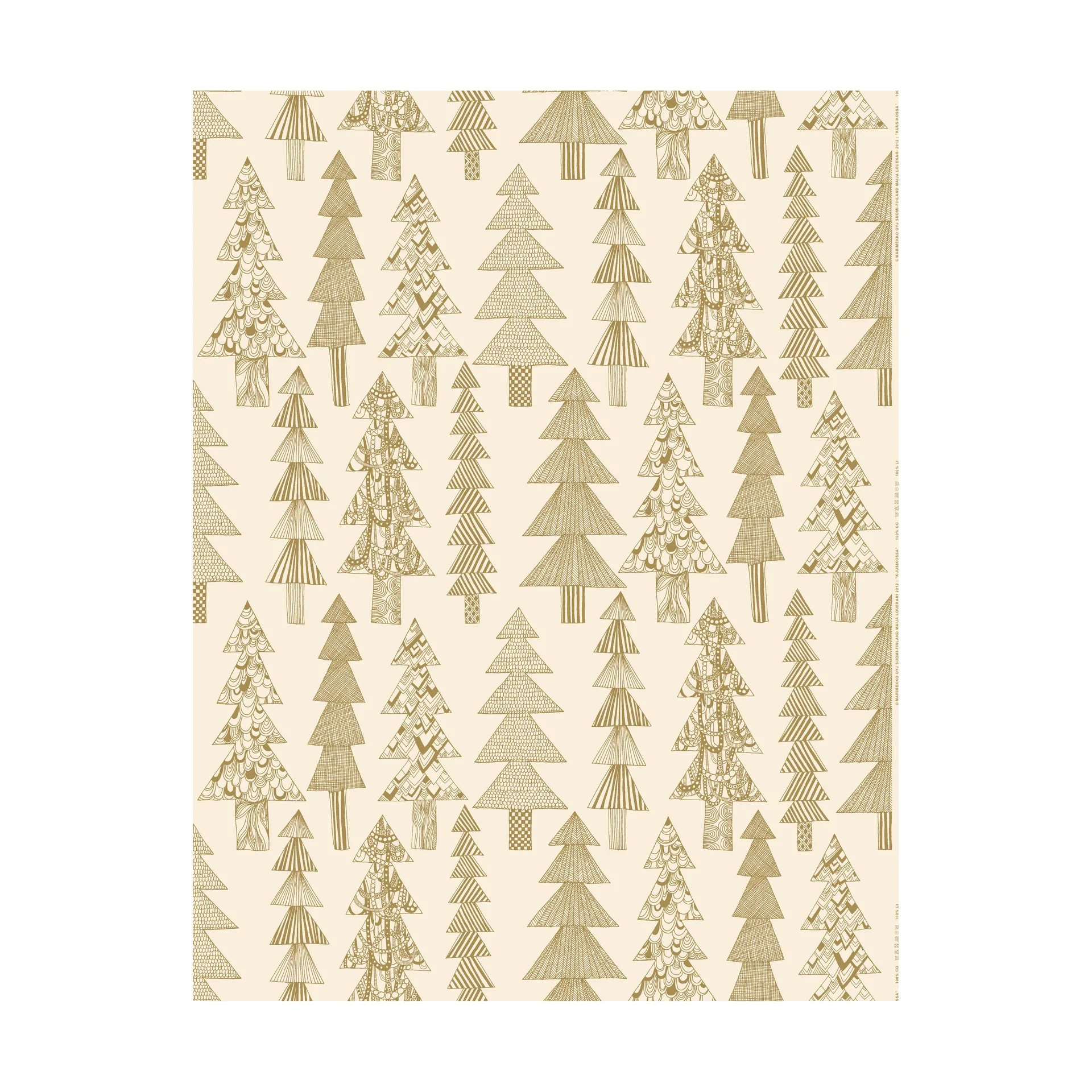 Tissu Kuusikossa, Cotton-gold Marimekko