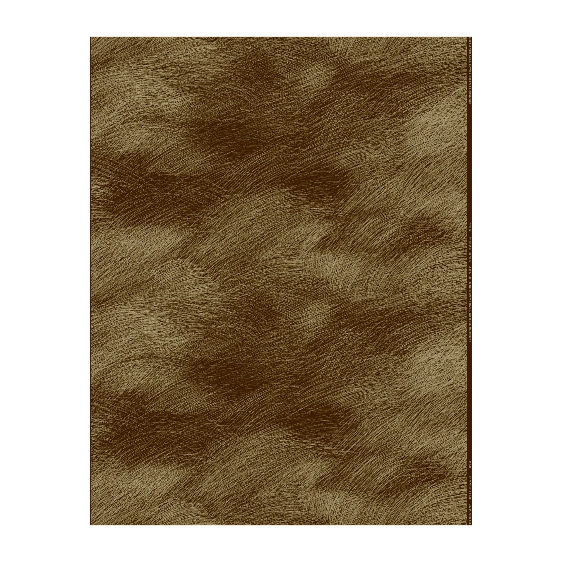 Tissu Lepo satin, Marron foncé-doré Marimekko