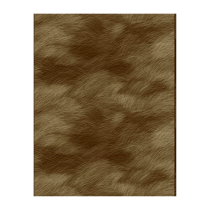 Tissu Lepo satin, Marron foncé-doré Marimekko