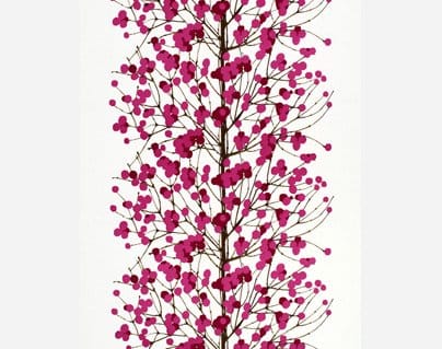 Tissu Lumimarja, blanc-rose Marimekko