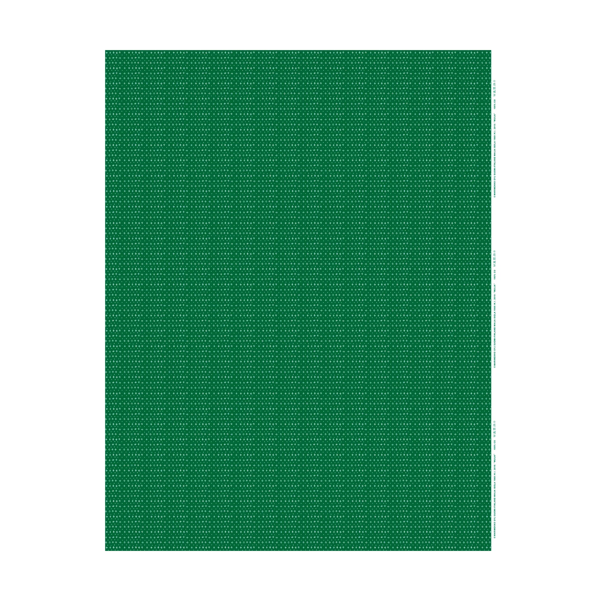 Tissu Muija en coton-lin, Vert Marimekko