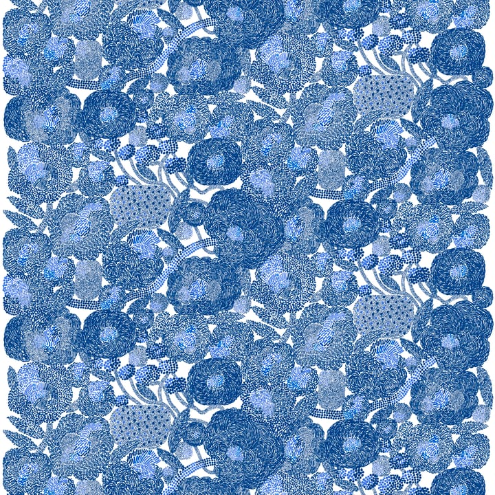Tissu Mynsteri - blanc-bleu - Marimekko