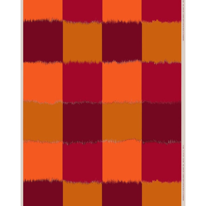 Tissu Ostjakki coton-lin - Rouge-orange - Marimekko