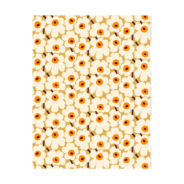 Tissu Pieni Unikko coton - Beige - Marimekko