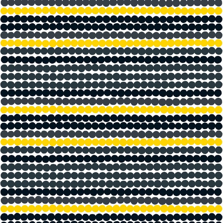 Tissu Räsymatto - jaune-noir - Marimekko