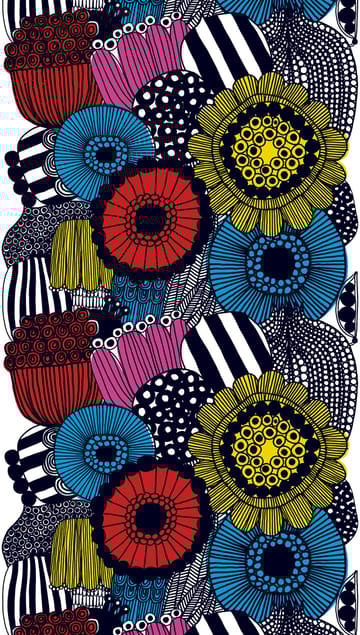 Tissu Siirtolapuutarha - jaune-rose-bleu - Marimekko