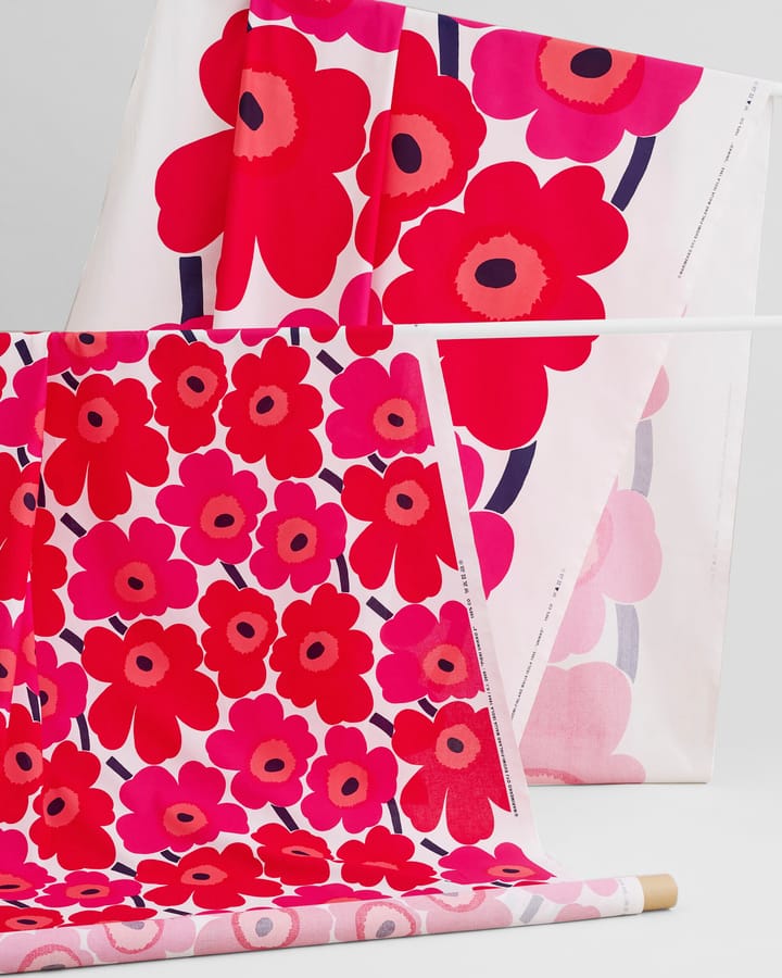 Tissu Unikko, rouge Marimekko
