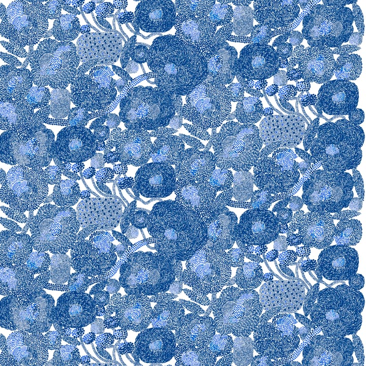 Toile cirée Mynsteri - blanc-bleu - Marimekko