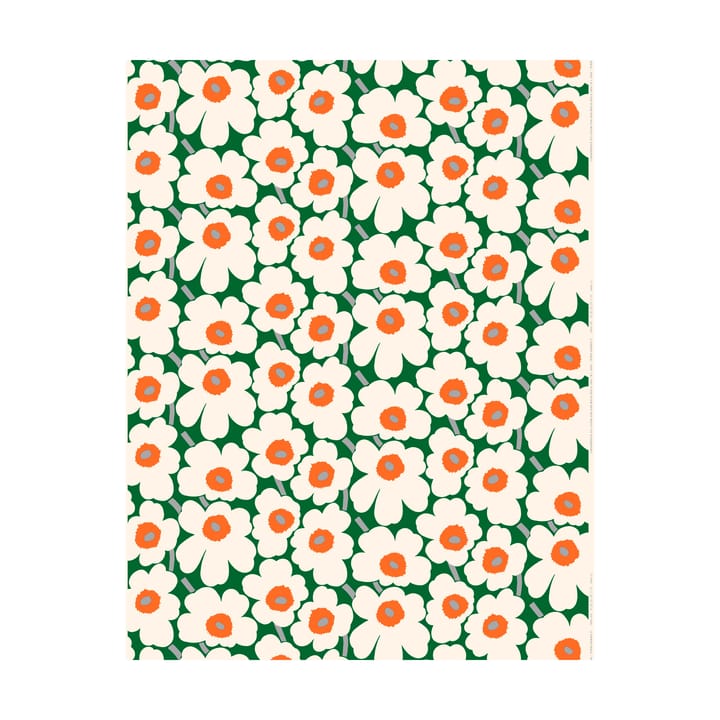 Toile cirée Pieni Unikko - Green-cotton-orange - Marimekko