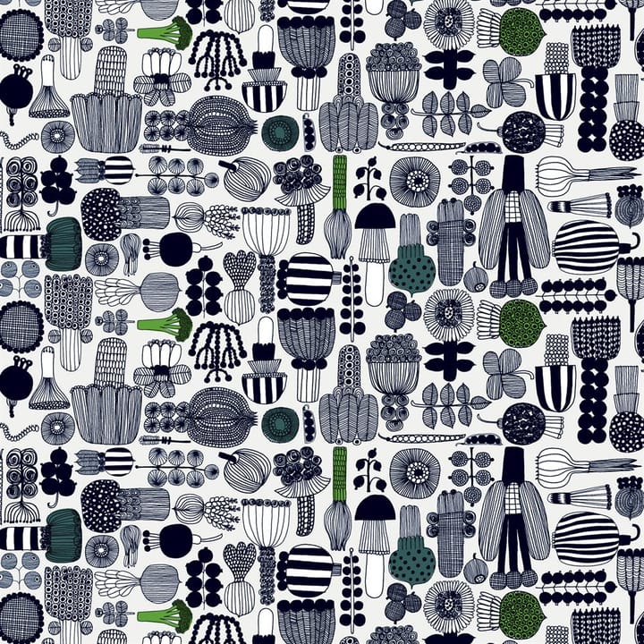 Toile cirée Puutarhurin Parhaat - noir-vert - Marimekko