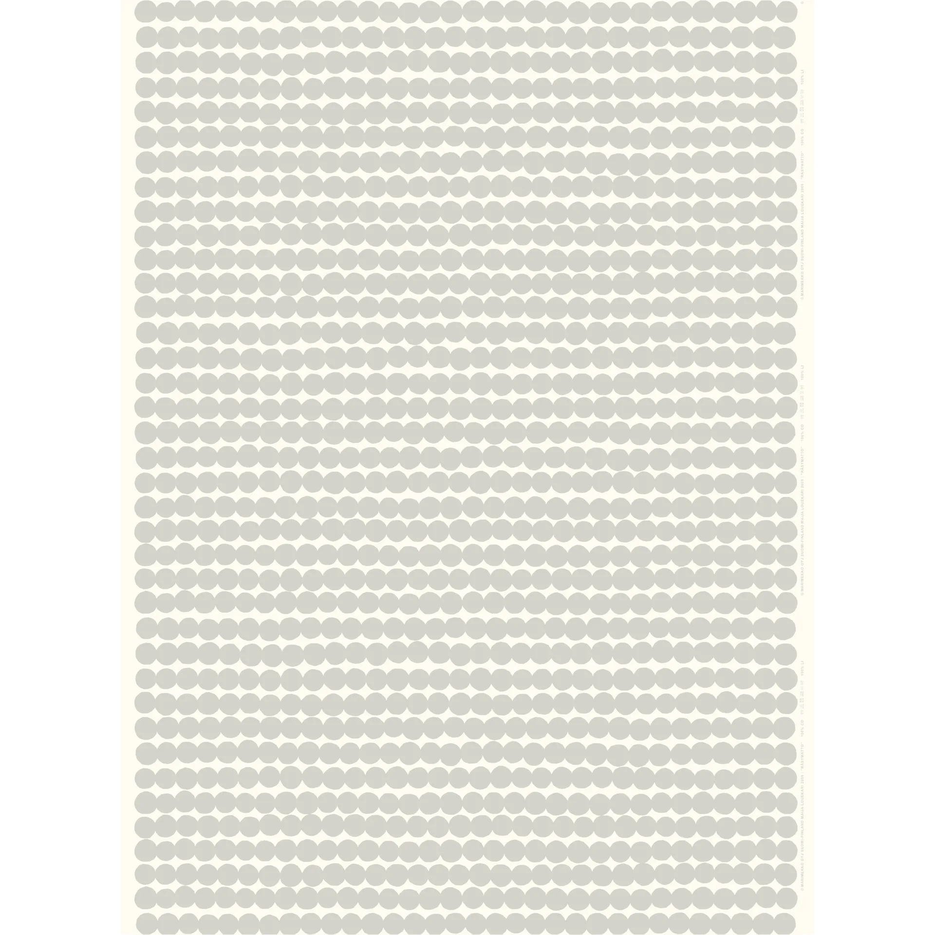 Toile cirée Räsymatto, Gris clair Marimekko