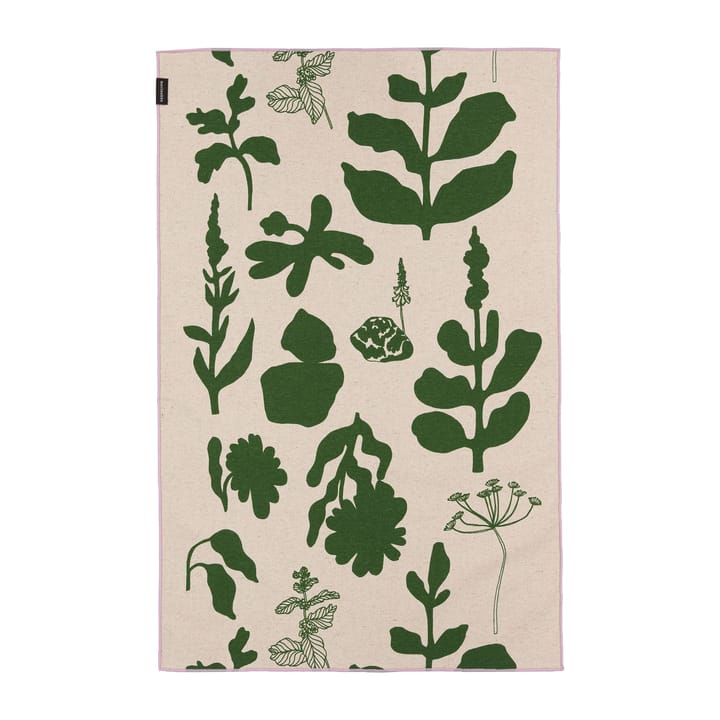 Torchon Elokuun Varjot 47x70 cm, Vert-beige Marimekko