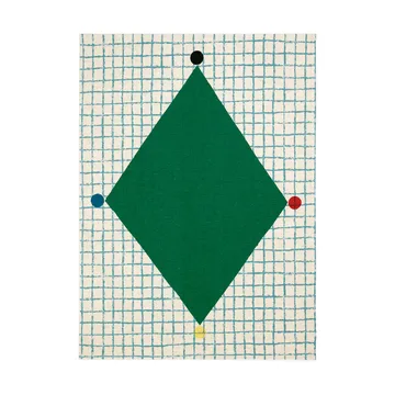 Torchon Kalendi & Losange 43x60 cm 2 Pièces - Cotton-red-green - Marimekko